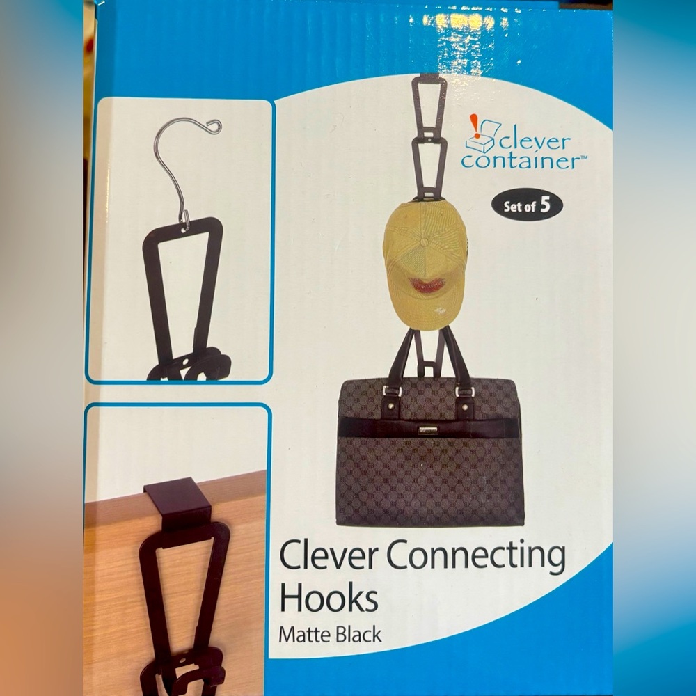 Clever Container Connecting Hooks - Matte Black